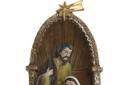 DKD Home Decor Nacimiento Navidad Tradicional Resina Multicolor 10.5 x 22.5 x 11 cm