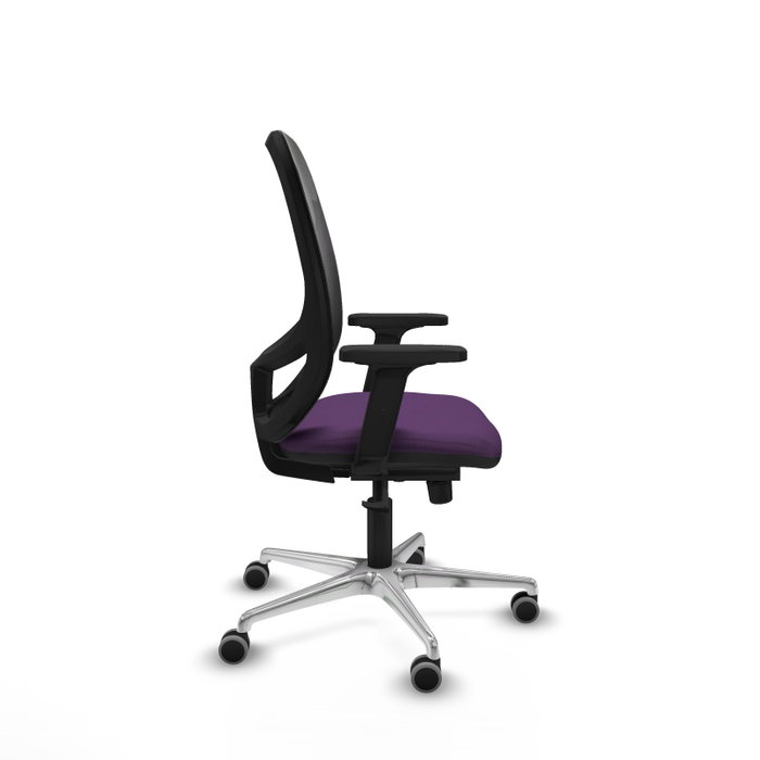 PIQUERAS Y CRESPO Silla de oficina Cilanco con mecanismo Sincro, Morado y Negro