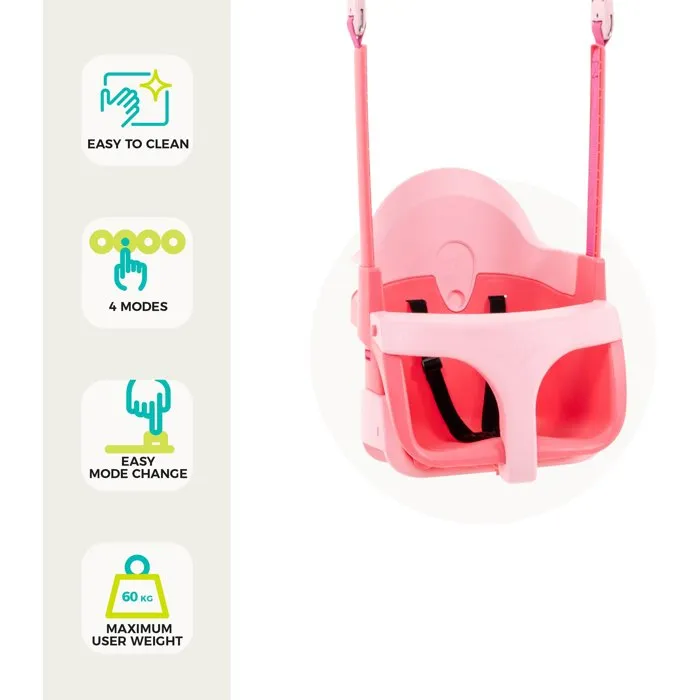 Tp Toys Silla de Bebé 4 en 1 QUADPOD Rosa - TPT1743613218483