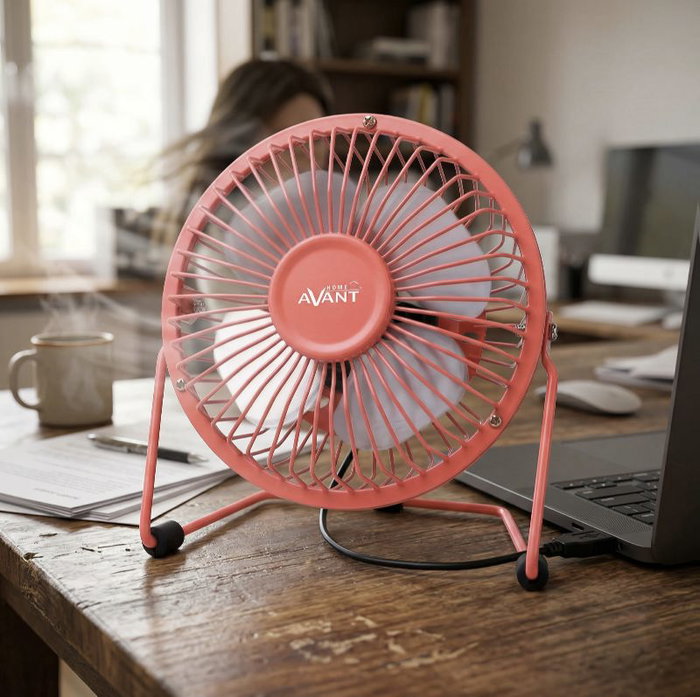 AVANT Ventilador USB AVANT 3W - 10cm - Rojo