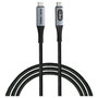 Verbatim Cable USB-C a USB-C Sync & Charge 240W 40 Gbps con Pantalla LED 1,2 m