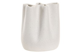 DKD Home Decor Jarrón Blanco Cerámica 11 x 18 x 16 cm (4 Unidades)