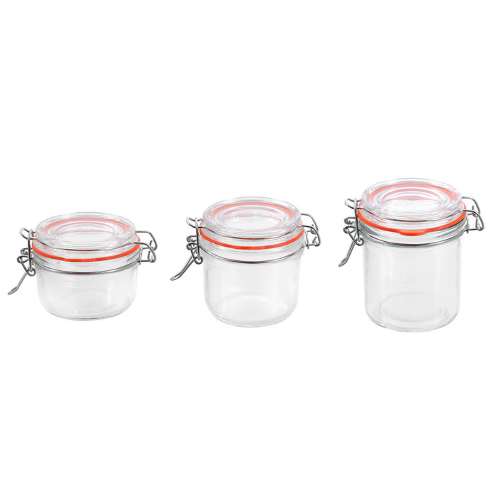 La Mediterranea Tarro Hermético Vidrio Clip 180 ml (36 Unidades) La Mediterranea Tarro Hermético Vidrio Clip 180 ml (36 Unidades)