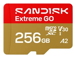 SanDisk Extreme GO 256 GB MicroSDXC UHS-I 240 MB/s 160 MB/s Clase 3 U3