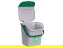 Stefanplast Cubo Basura 28L Apilable Ecoway Verde Gris 38 x 41 x 37 cm (Set de 6)