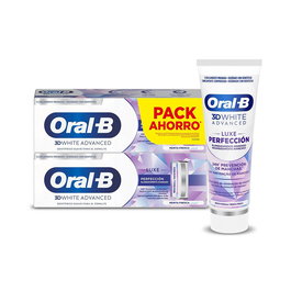 Oral-B 3D White Luxe Perfección Pasta Dentífrica Blanqueadora en 3 días - Pack de 2 x 75 ml