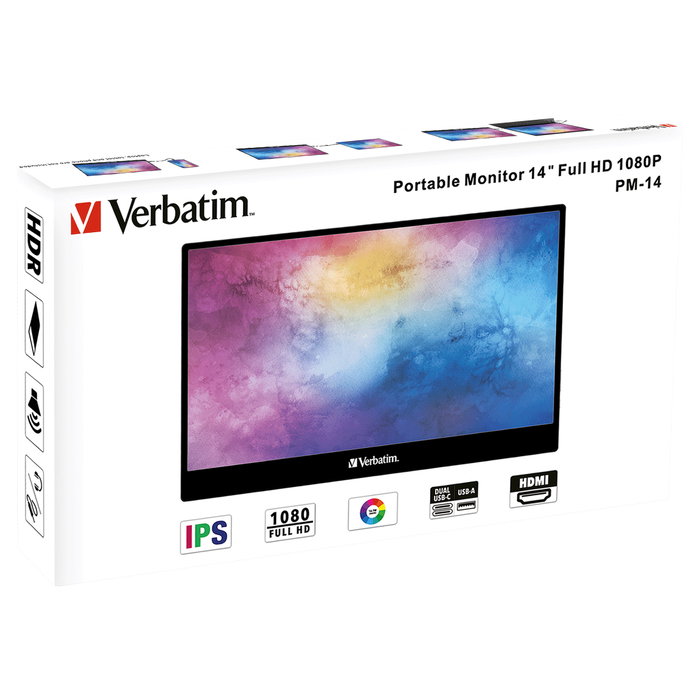 Verbatim PM-14 Monitor Portátil 14 pulg Full HD IPS Verbatim PM-14 Monitor Portátil 14 pulg Full HD IPS