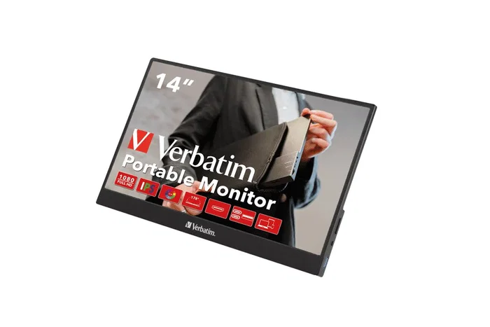 Verbatim Monitor Portátil PM-14 14 pulg Full HD IPS Negro Verbatim Monitor Portátil PM-14 14 pulg Full HD IPS Negro