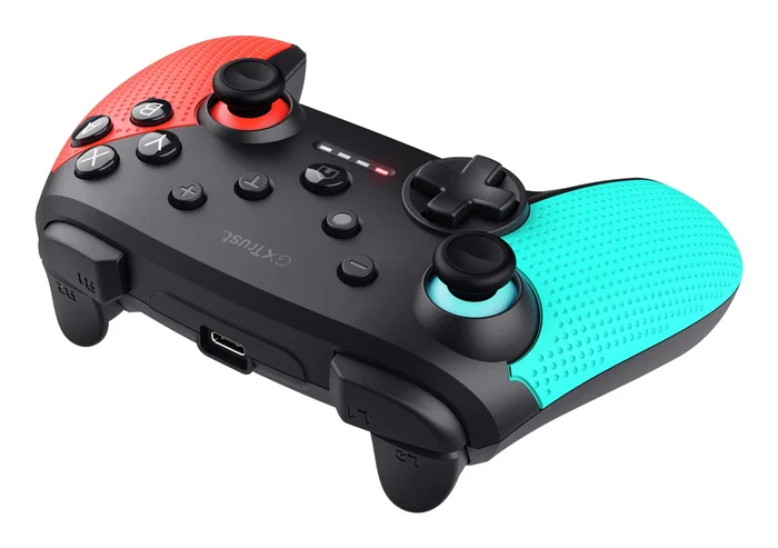 Trust GXT 1246B Muta Mando Inalámbrico Bluetooth para Nintendo Switch / Switch Lite, Con Vibración, Negro/Azul/Rojo