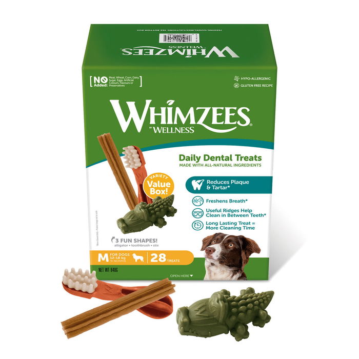 Comida húmeda Whimzees Daily Dental Treats 28 Unidades Comida húmeda Whimzees Daily Dental Treats 28 Unidades