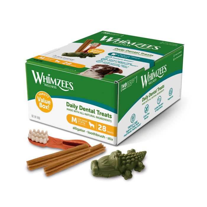 Comida húmeda Whimzees Daily Dental Treats 28 Unidades Comida húmeda Whimzees Daily Dental Treats 28 Unidades