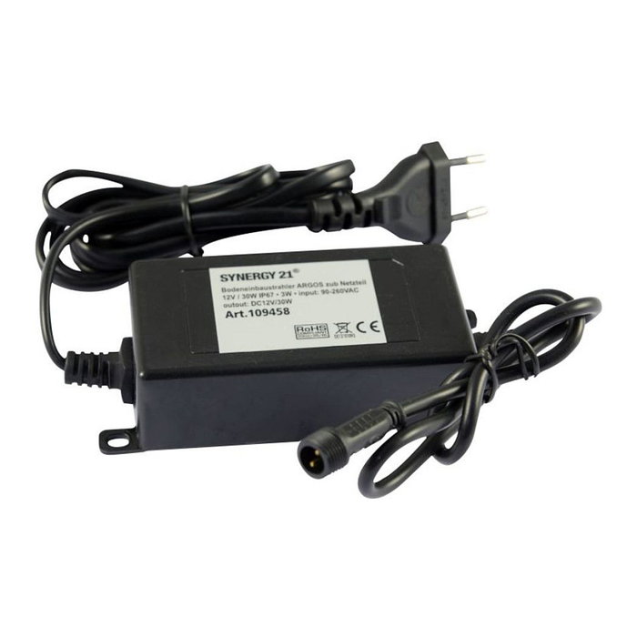 Synergy21 Foco LED empotrado para suelo ARGOS 12V 30W IP67 con fuente de alimentación Synergy21 Foco LED empotrado para suelo ARGOS 12V 30W IP67 con fuente de alimentación