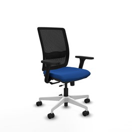 PIQUERAS Y CRESPO Silla de oficina Haches Azul con mecanismo Sincro/Traslack