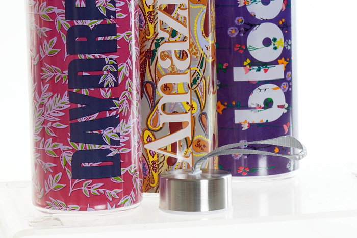 DKD Home Decor Botella Daydream de Borosilicato 550ml Multicolor DKD Home Decor Botella Daydream de Borosilicato 550ml Multicolor