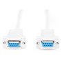 Digitus Cable de conexión de módem nulo DB-9 Hembra/Hembra 3m Beige