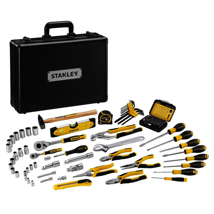 Stanley Juego de herramientas de 119 piezas en maletín de aluminio