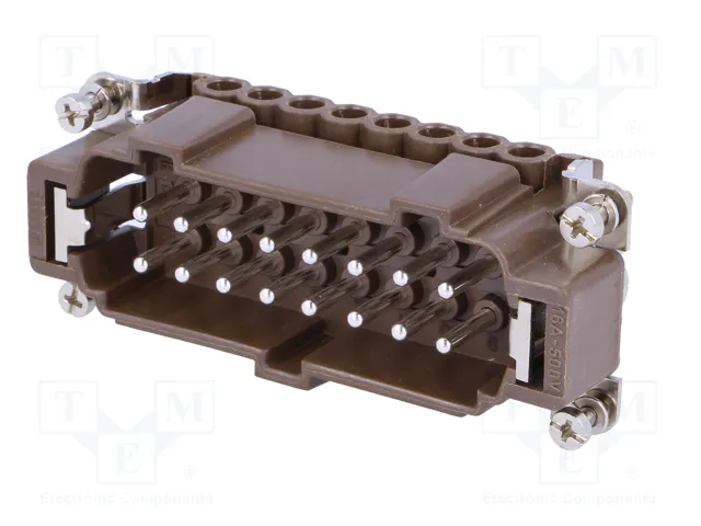 ILME Conector HDC Macho 180 °C 16A 500V 16+PE Tamaño 77.27
