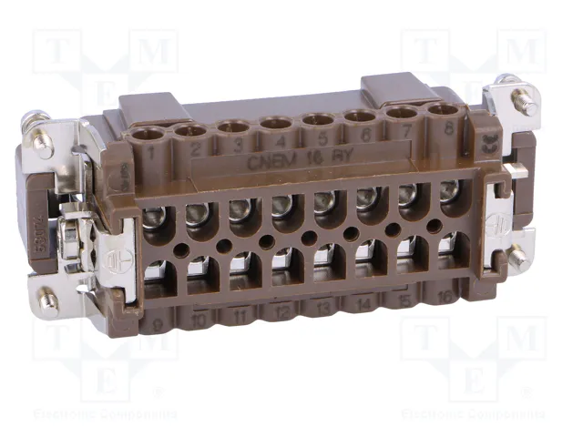 ILME Conector HDC Macho 180 °C 16A 500V 16+PE Tamaño 77.27