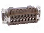 ILME Conector HDC Macho 180 °C 16A 500V 16+PE Tamaño 77.27
