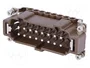 ILME Conector HDC Macho 180 °C 16A 500V 16+PE Tamaño 77.27
