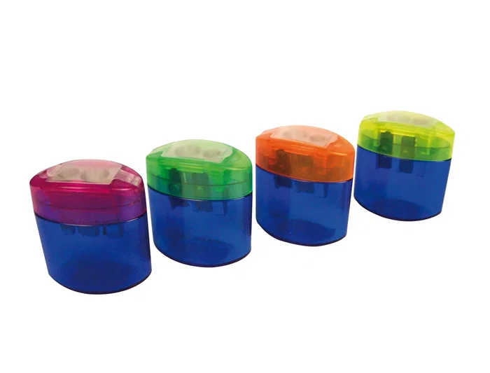 Mor Sacapuntas Metálico Neo Light 2 Usos con Depósito y Tapa de Seguridad, Colores Surtidos Mor Sacapuntas Metálico Neo Light 2 Usos con Depósito y Tapa de Seguridad, Colores Surtidos