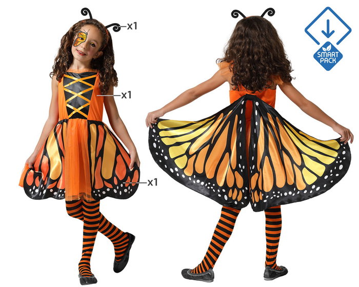 Disfraz Mariposa Niña Infantil Naranja 3 a 4 Años Disfraz Mariposa Niña Infantil Naranja 3 a 4 Años