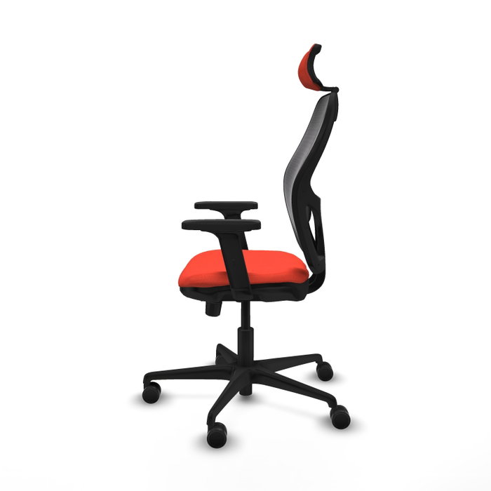 PIQUERAS Y CRESPO Silla de oficina Jorquera Sincro/Traslack Naranja oscuro/Negro