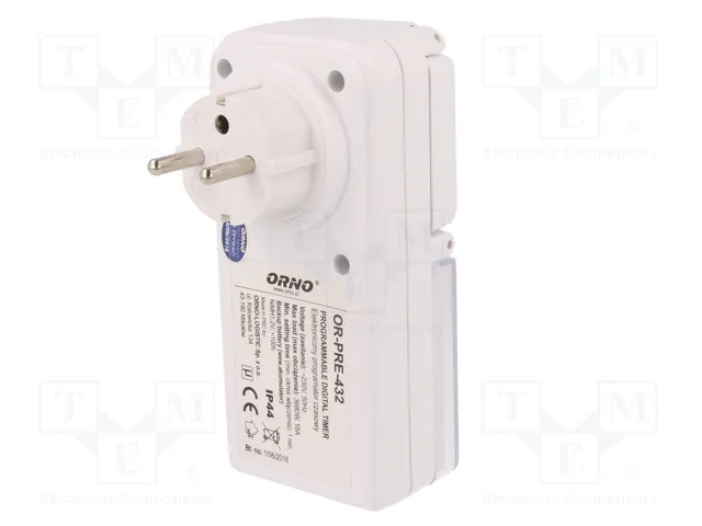 ORNO Programador de Tiempo Digital IP44 230VAC ORNO Programador de Tiempo Digital IP44 230VAC