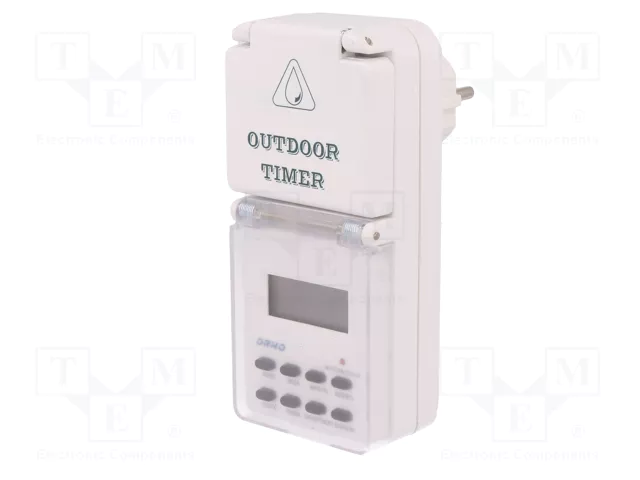 ORNO Programador de Tiempo Digital IP44 230VAC ORNO Programador de Tiempo Digital IP44 230VAC