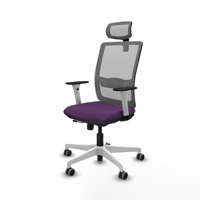 PIQUERAS Y CRESPO Silla de oficina Haches Morado y Gris PIQUERAS Y CRESPO Silla de oficina Haches Morado y Gris