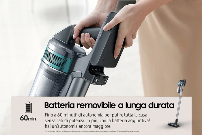 Samsung Jet 75B Pet Aspiradora de Escoba 2 en 1 Negro/Menta Samsung Jet 75B Pet Aspiradora de Escoba 2 en 1 Negro/Menta