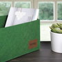 Aberto Design 6260 Organizador de Escritorio de Fieltro Verde 30x20x15cm