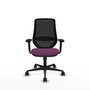 PIQUERAS Y CRESPO Silla de oficina Mardos con mecanismo Sincro, Morado y Negro