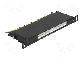 DeLOCK Patch Panel de 10″ Cat.6A de 8 Puertos 0,5U