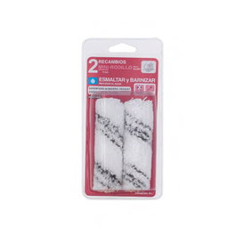 BARBOSA Kit de 2 Recambios de Mini Rodillo de Microfibra de 6 cm