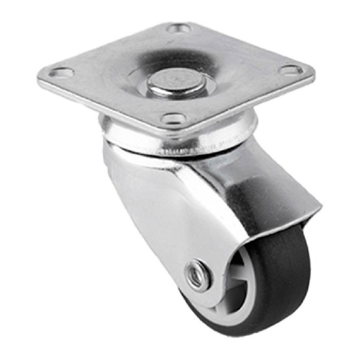 Cascoo Rueda de mobiliario Emily sin freno, goma gris, Ø30 mm Cascoo Rueda de mobiliario Emily sin freno, goma gris, Ø30 mm