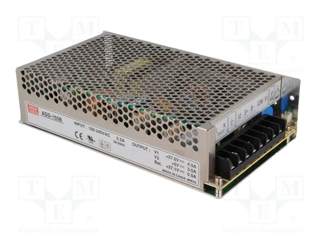 MEAN WELL ADD-155B Alimentador Buffer 152,75W 27,6VDC