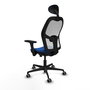 PIQUERAS Y CRESPO Silla de oficina Jorquera con Mecanismo Sincro/Traslack Azul y Blanco
