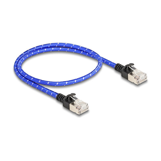 DeLOCK Cable de red RJ45 Cat.6A U/FTP Slim 0,5 m Azul DeLOCK Cable de red RJ45 Cat.6A U/FTP Slim 0,5 m Azul