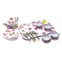 Tachan 55519 Juego de Té Rosa de Juguete con Bandeja de Acero 19 Piezas para Niños +3 Años - Español