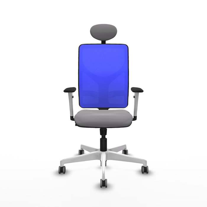 PIQUERAS Y CRESPO Silla de oficina Motilla con mecanismo Sincro, Gris y Azul PIQUERAS Y CRESPO Silla de oficina Motilla con mecanismo Sincro, Gris y Azul