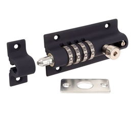 Squire Pasador de Cierre con Combinación 4 Dígitos, Acabado Fundido Negro 120 x 50 mm