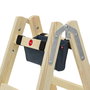Hailo Master H80 Escalera de Doble Escalón de Madera 2 x 4