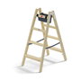 Hailo Master H80 Escalera de Doble Escalón de Madera 2 x 4