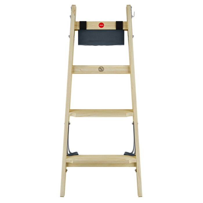 Hailo Master H80 Escalera de Doble Escalón de Madera 2 x 4
