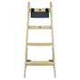 Hailo Master H80 Escalera de Doble Escalón de Madera 2 x 4