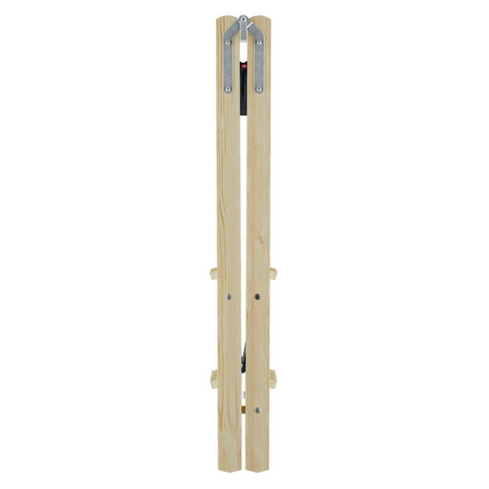 Hailo Master H80 Escalera de Doble Escalón de Madera 2 x 4