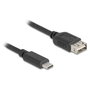 DeLOCK 81539 Cable USB Tipo-C macho a USB Tipo-A hembra 5 m