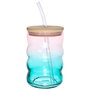 Home Deco Factory Tarro Vidrio Con Pajita 500 Ml