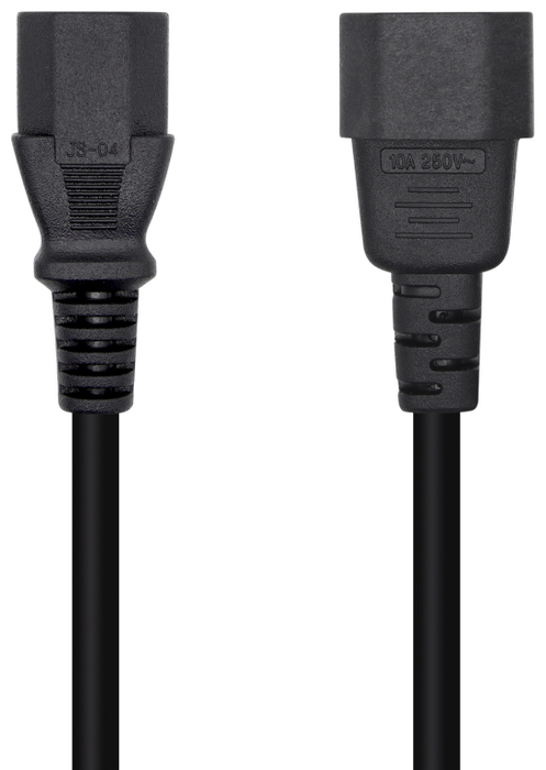 Aisens Cable de Alimentación CPU C13 Hembra a C14 Macho Negro 10m